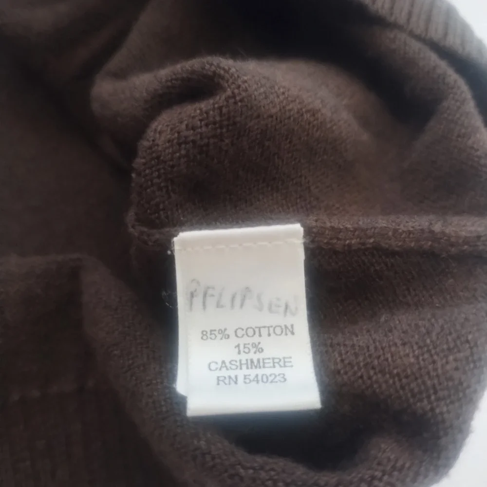 Banana Republic Argyle Sweater Mens Medium Brown 1/4 Zip Cotton Cashmere 00s